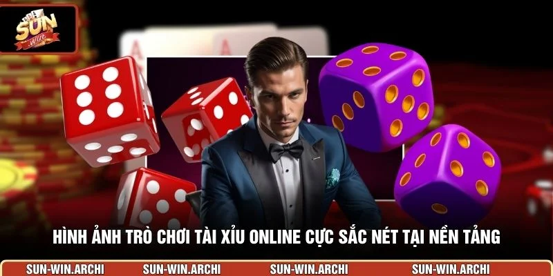 Hình ảnh trò chơi tài xỉu online cực sắc nét tại nền tảng