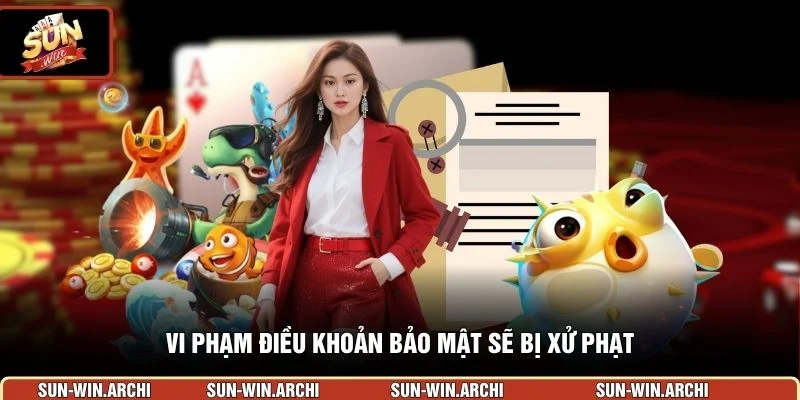 Vi phạm điều khoản bảo mật sẽ bị xử phạt